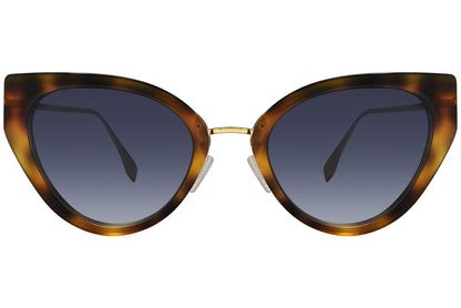 Fendi Cat-eye Tortoise Sunglasses Model: FE40014U-53B Front View