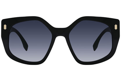 Fendi Geometric Black Sunglasses Model: FE40017I-01W Front View