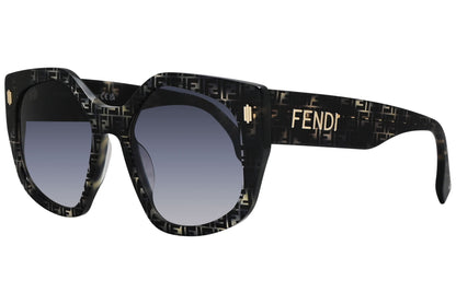 Fendi Geometric Black Sunglasses Model: FE40017I-55B Side View