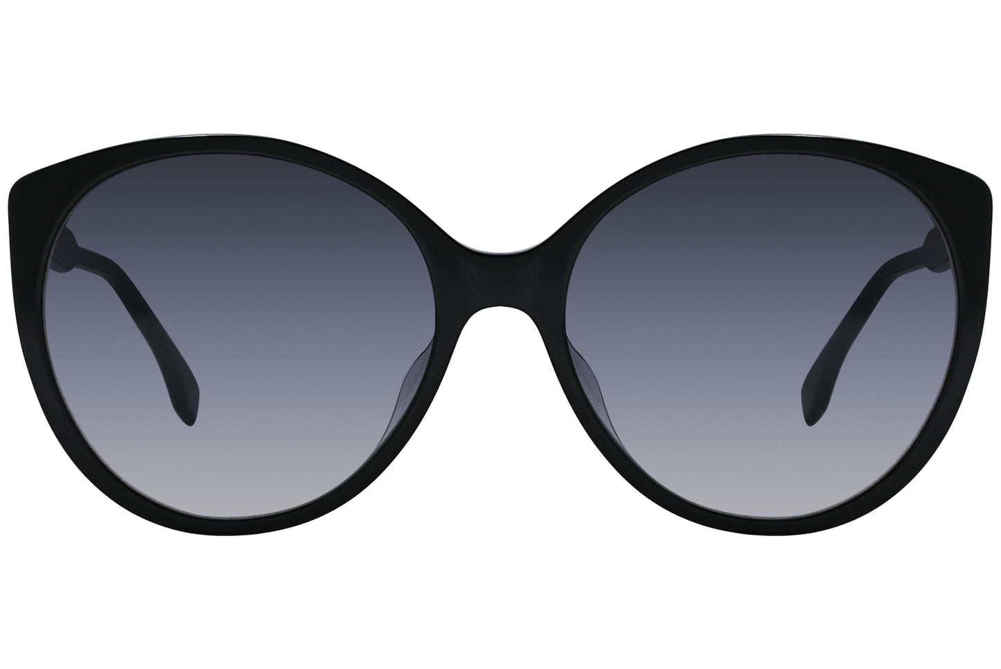 Fendi Round Black Sunglasses Model: FE40029U-01B Front View