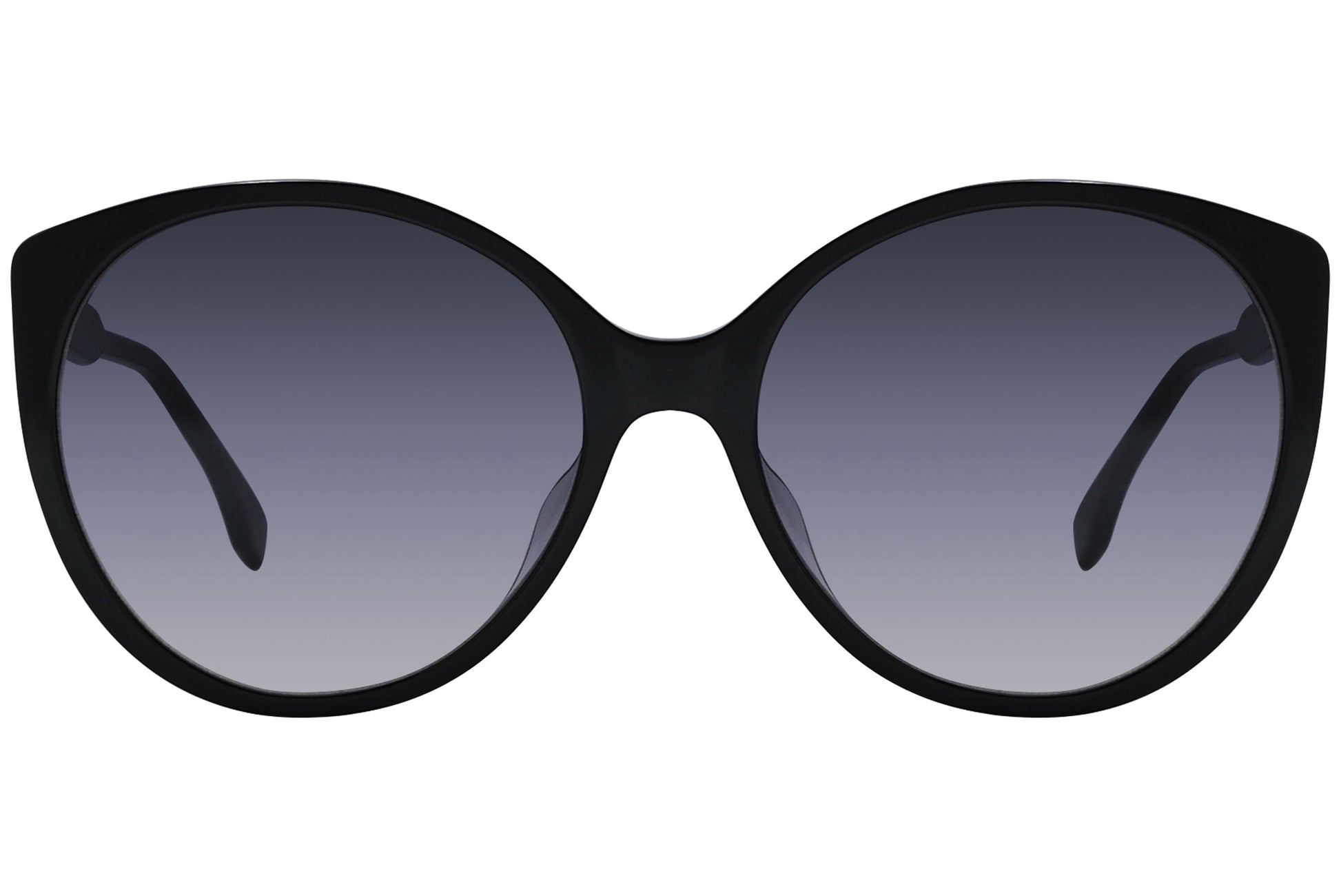 Fendi Round Black Sunglasses Model: FE40029U-01B Front View