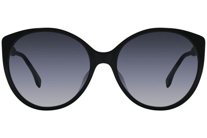 Fendi Round Black Sunglasses Model: FE40029U-01B Front View