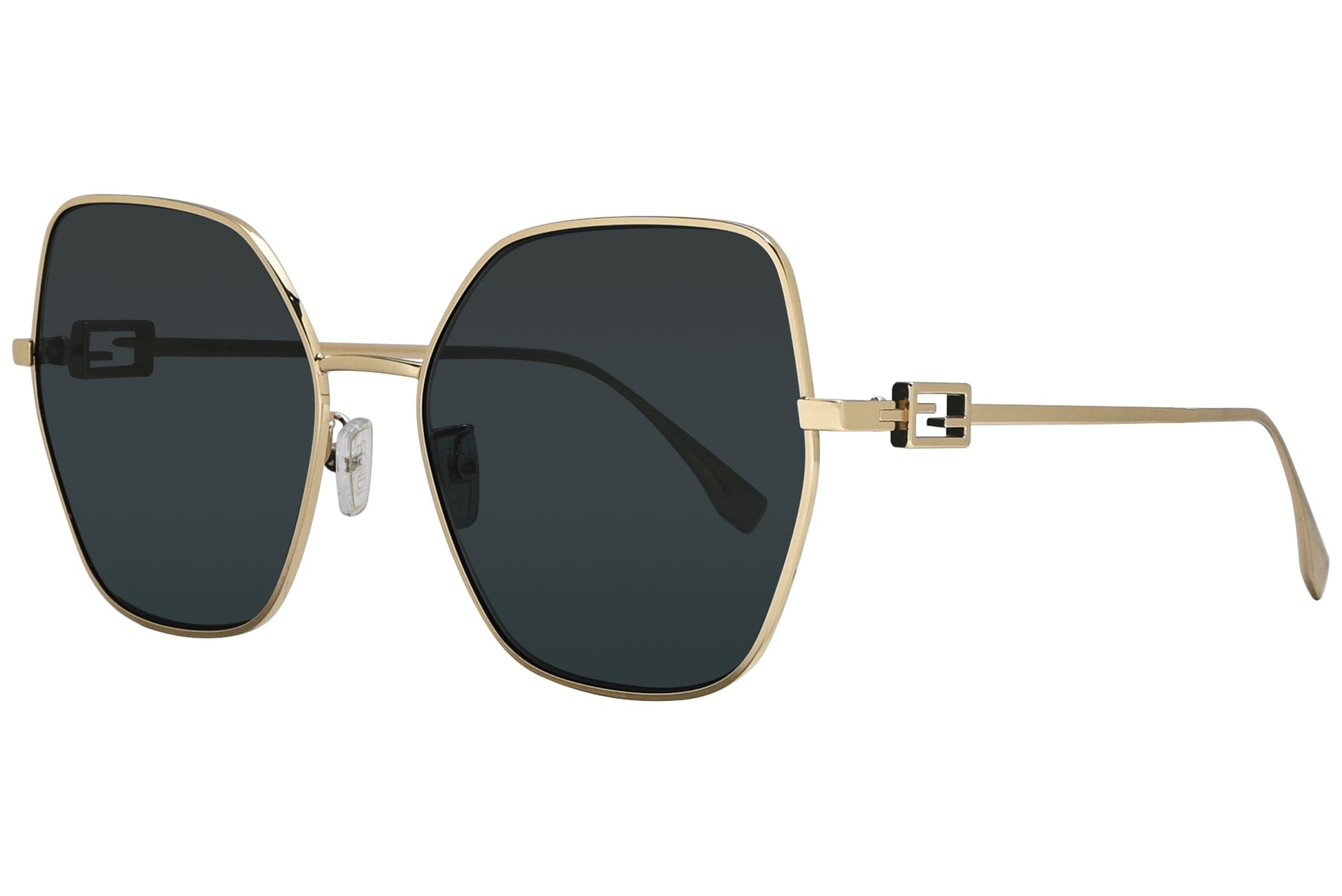 Fendi Geometric Gold Sunglasses Model: FE40033U-10A Side View