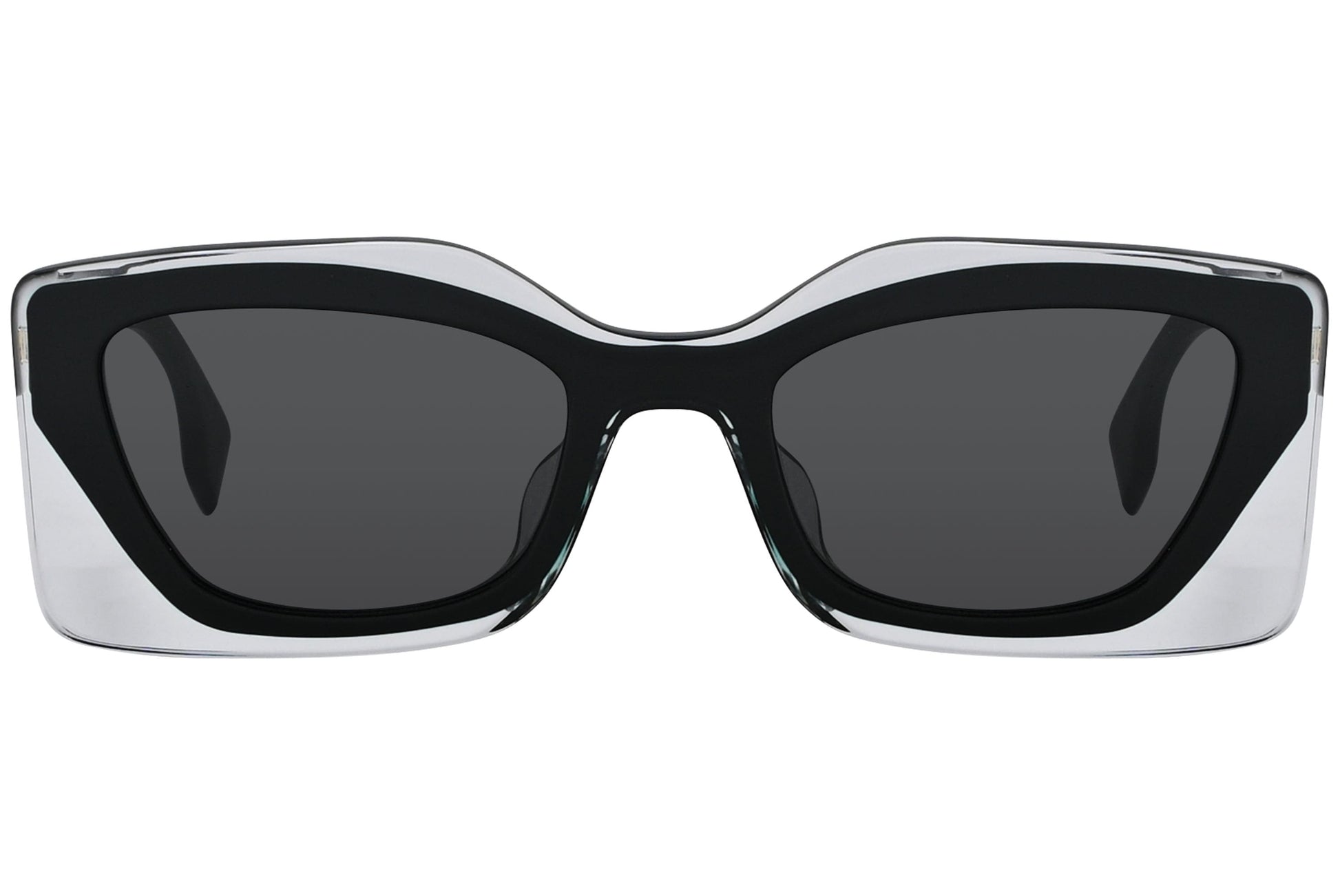 Fendi Rectangle Black Sunglasses Model: FE40034U-01A Front View