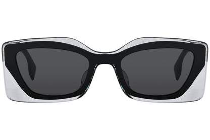 Fendi Rectangle Black Sunglasses Model: FE40034U-01A Front View