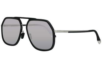 Fendi Aviator Silver Sunglasses Model: FE40041U-02C Side View