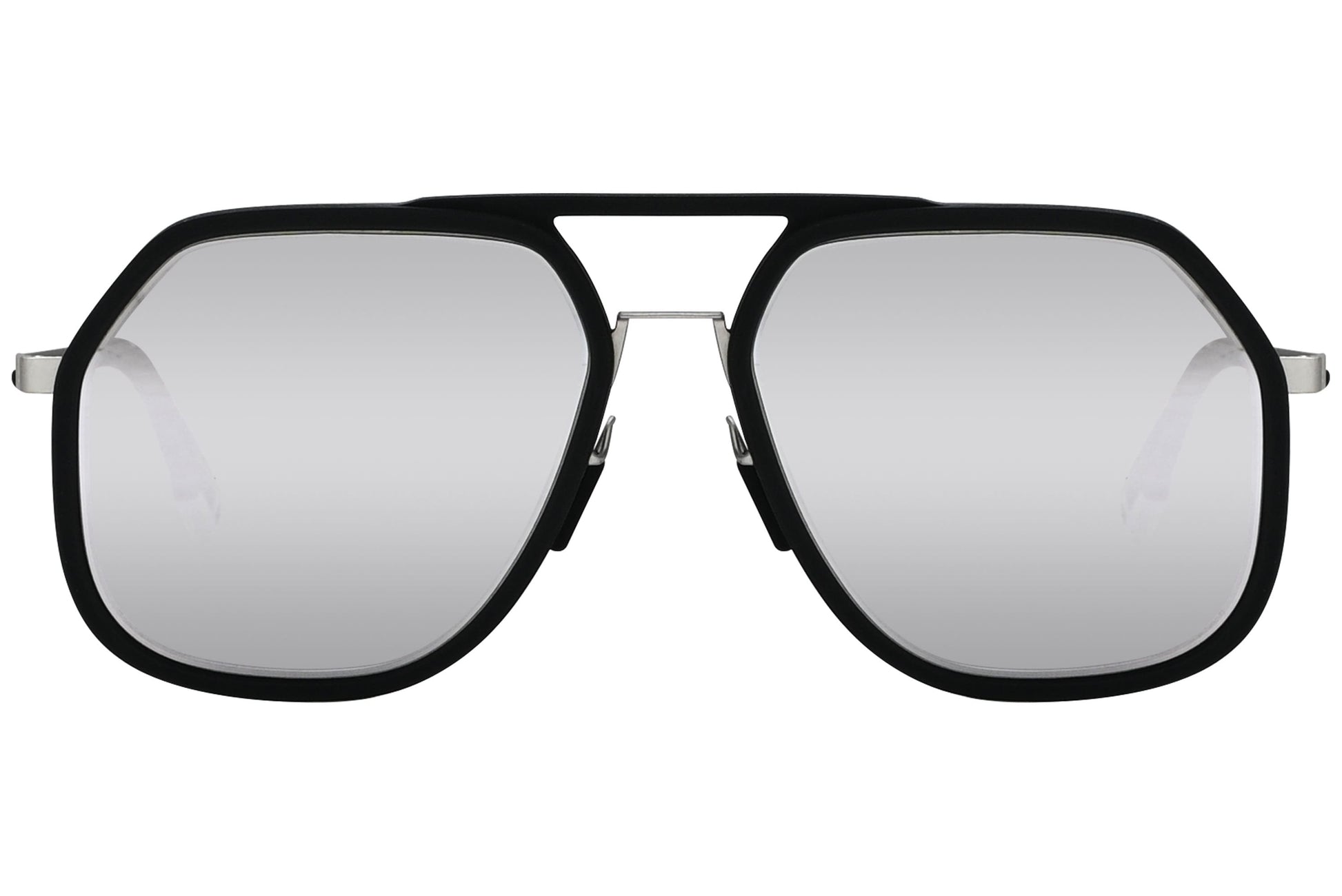 Fendi Aviator Silver Sunglasses Model: FE40041U-02C Front View