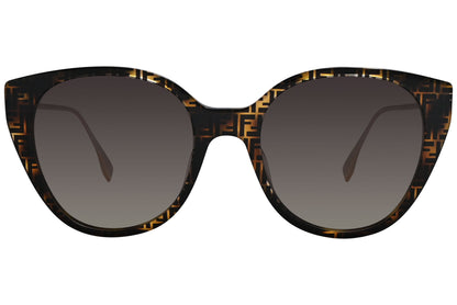 Fendi Cat-eye Tortoise Sunglasses Model: FE40047I-55H Front View