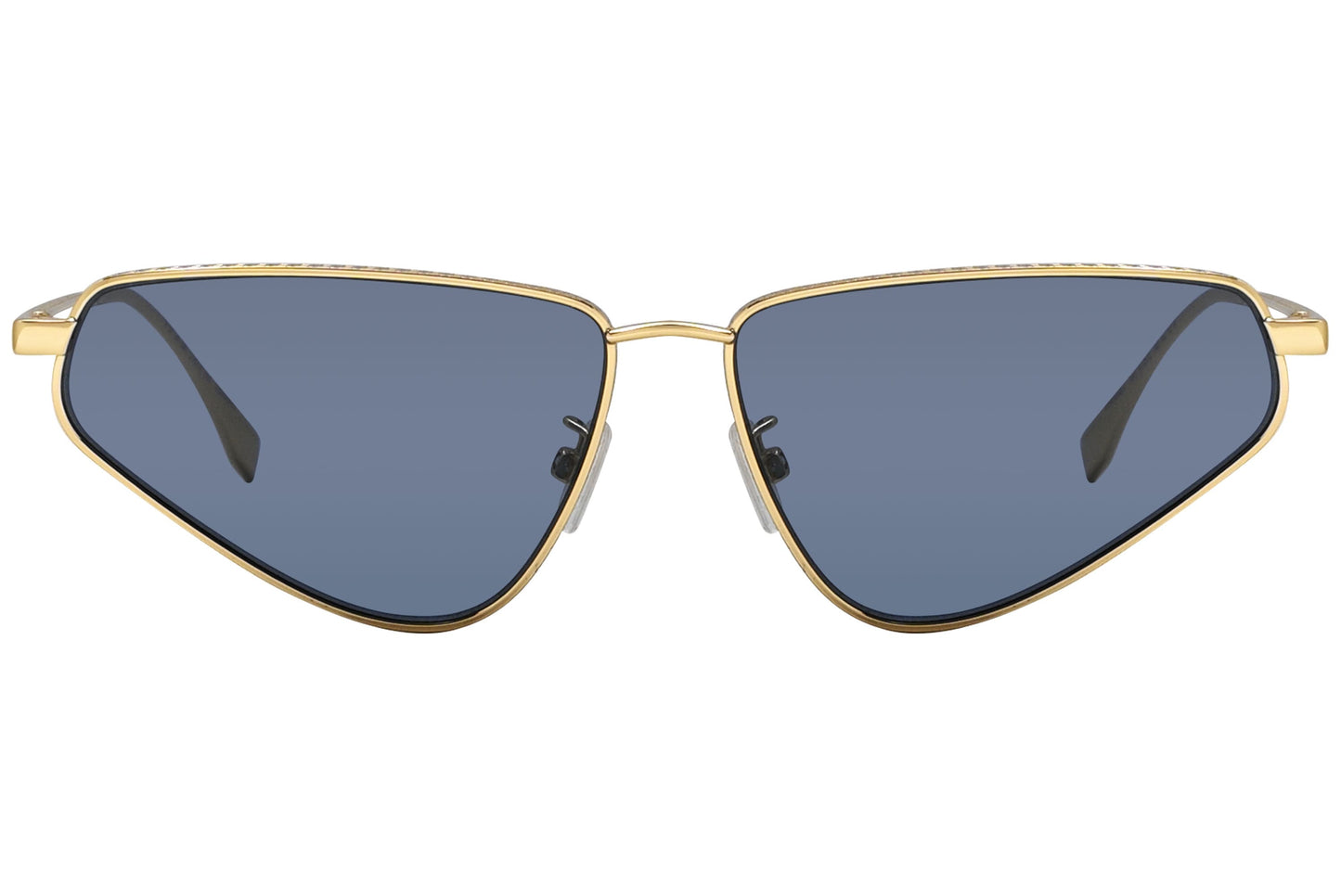 Fendi Geometric Gold Sunglasses Model: FE40068U-30V Front View