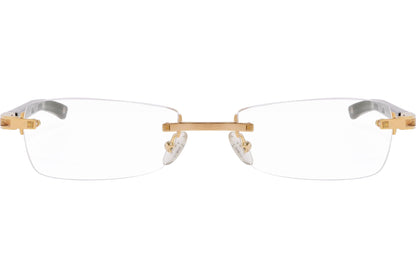 Fred Geometric Gold Eyeglasses Frame Model: MOVECORN006-F5