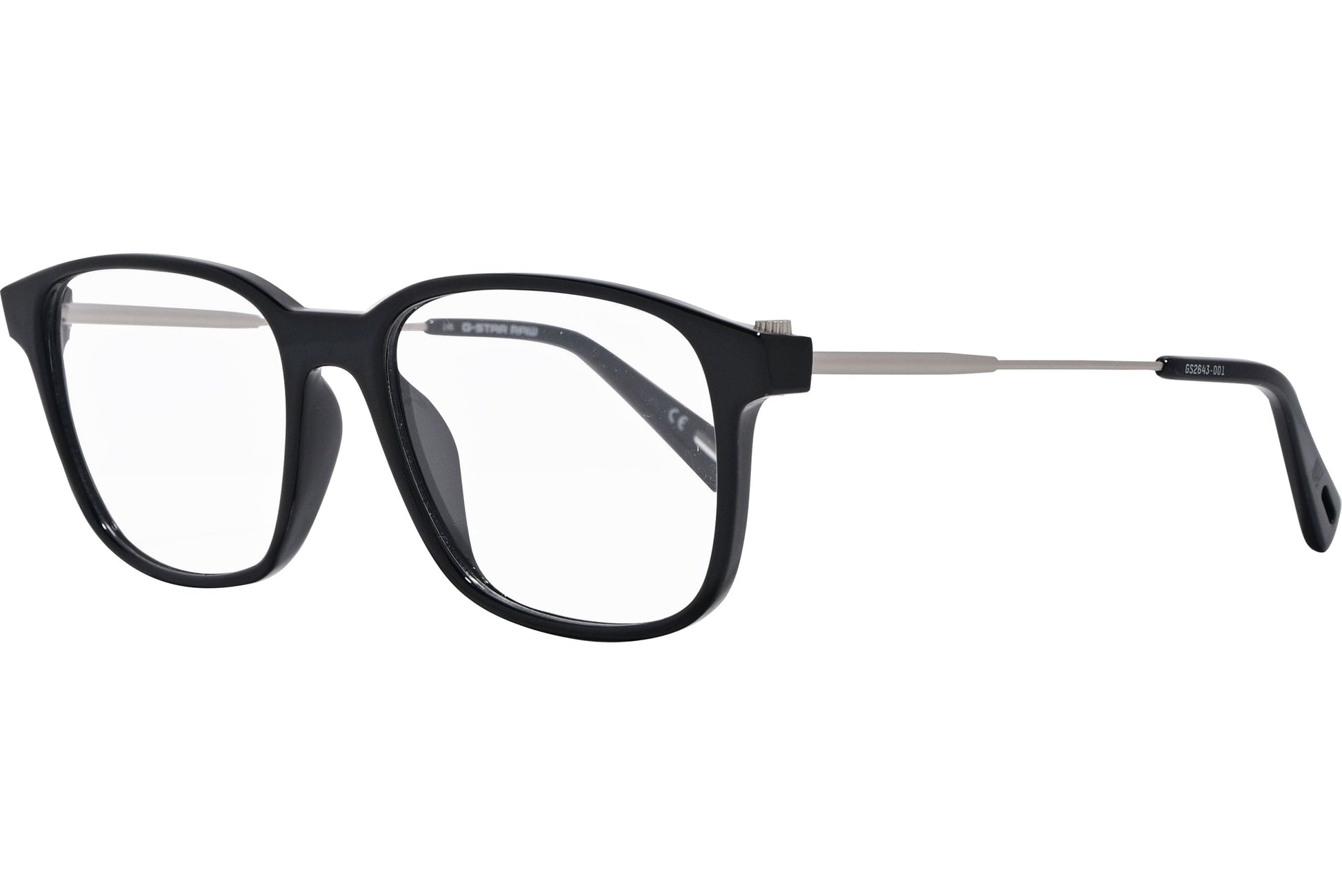 G-Star Raw Square Black Eyeglasses Frame Model: FUSED-GRIDOR-BLACK