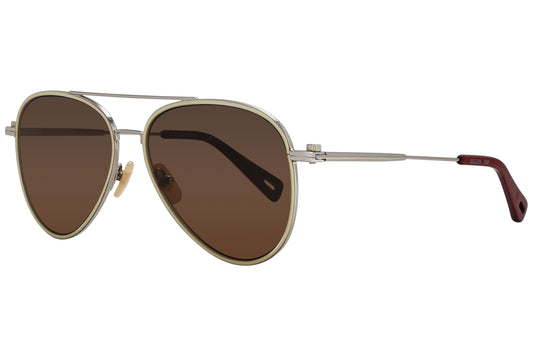 G-Star Raw Aviator Brown Sunglasses Model: METAL-BRYCAN-417 Side View