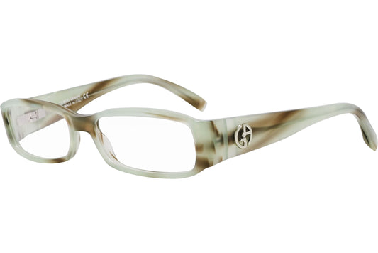 Giorgio Armani Rectangle Brown Eyeglasses Frame Model: GA360-BGE