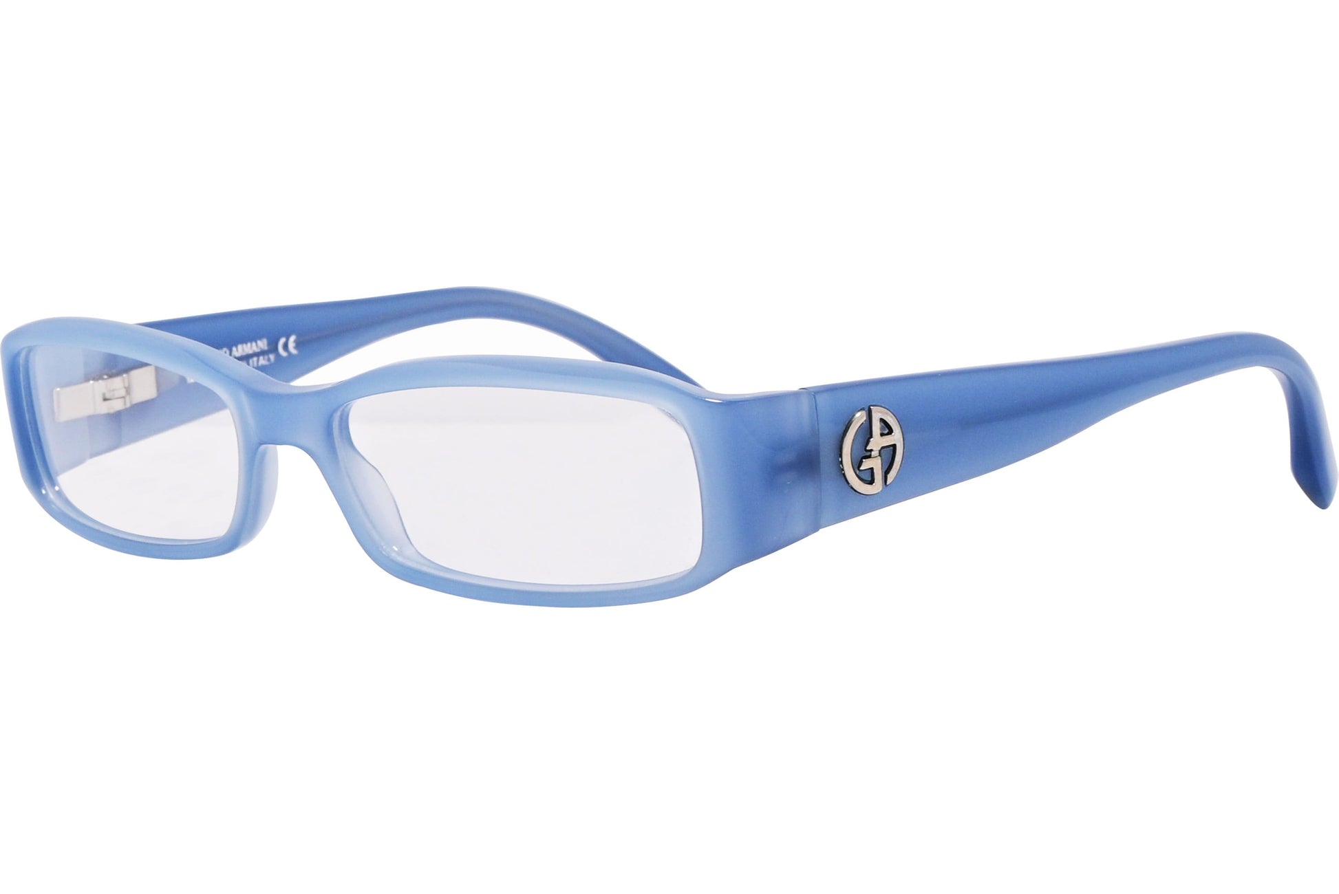 Giorgio Armani Rectangle Blue Eyeglasses Frame Model: GA360-DWK