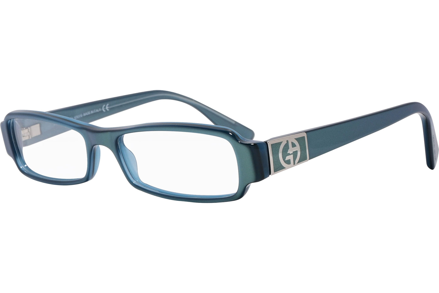 Giorgio Armani Rectangle Blue Eyeglasses Frame Model: GA546-LIA