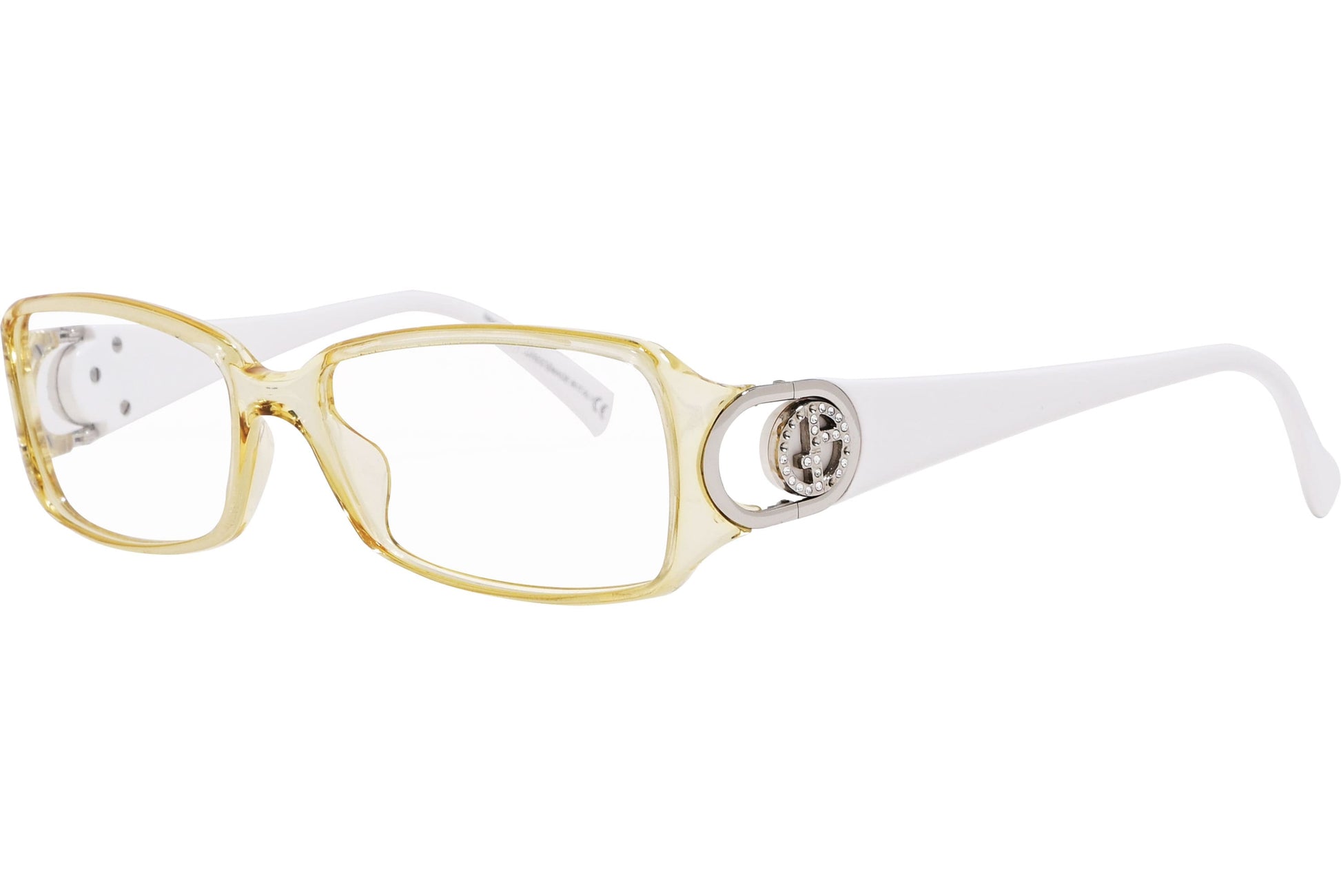 Giorgio Armani Rectangle Yellow Eyeglasses Frame Model: GA678-HIX