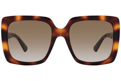 Gucci Square Tortoise Sunglasses Model: GG0418/S-3 Front View