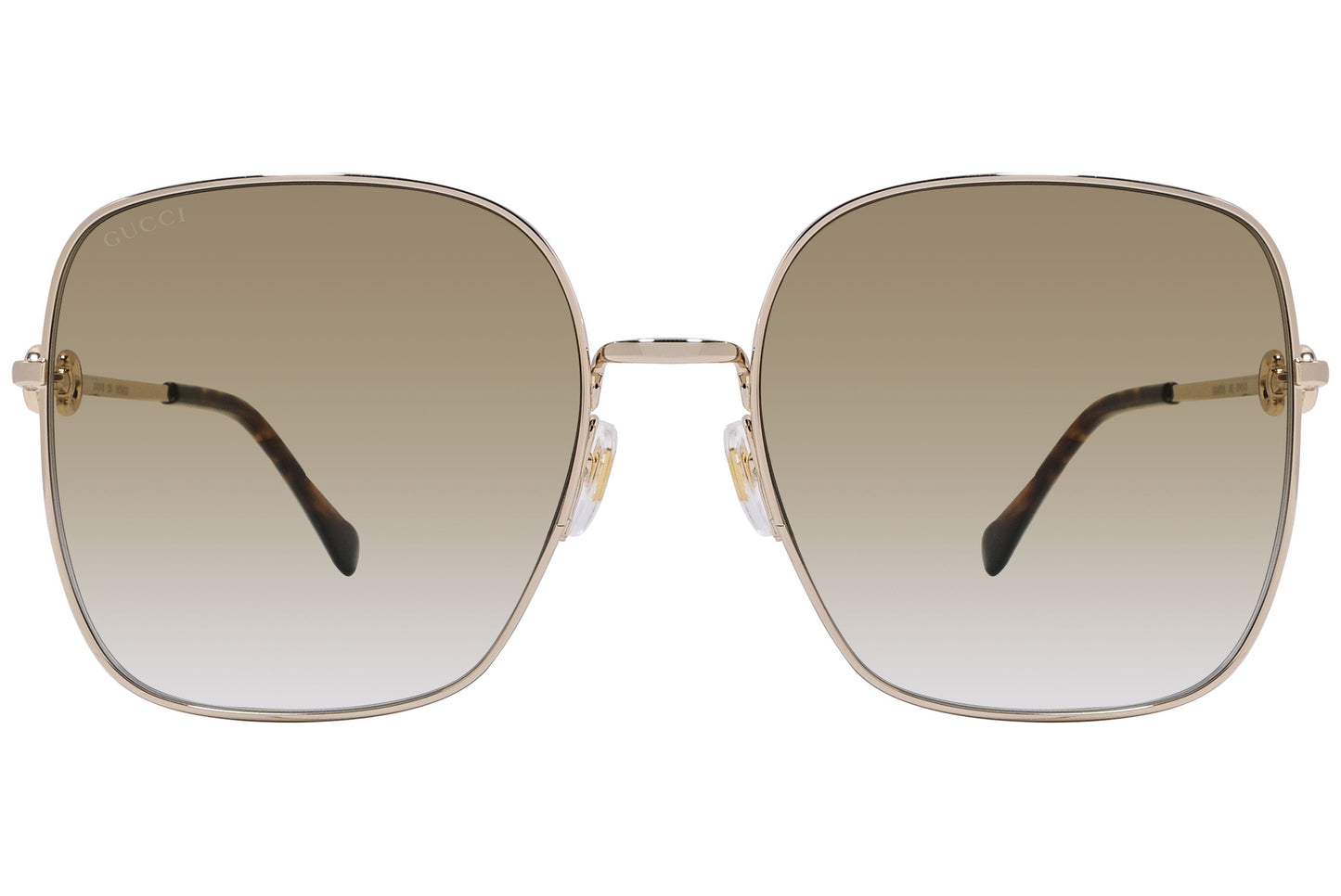 Gucci Geometric Silver Sunglasses Model: GG0879/S-2 Front View