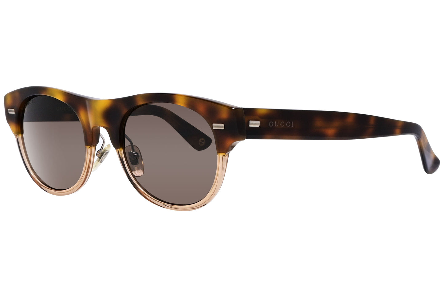 Gucci Round Brown with Tortoise Sunglasses Model: GG1088/S-Y5GEJ Side View