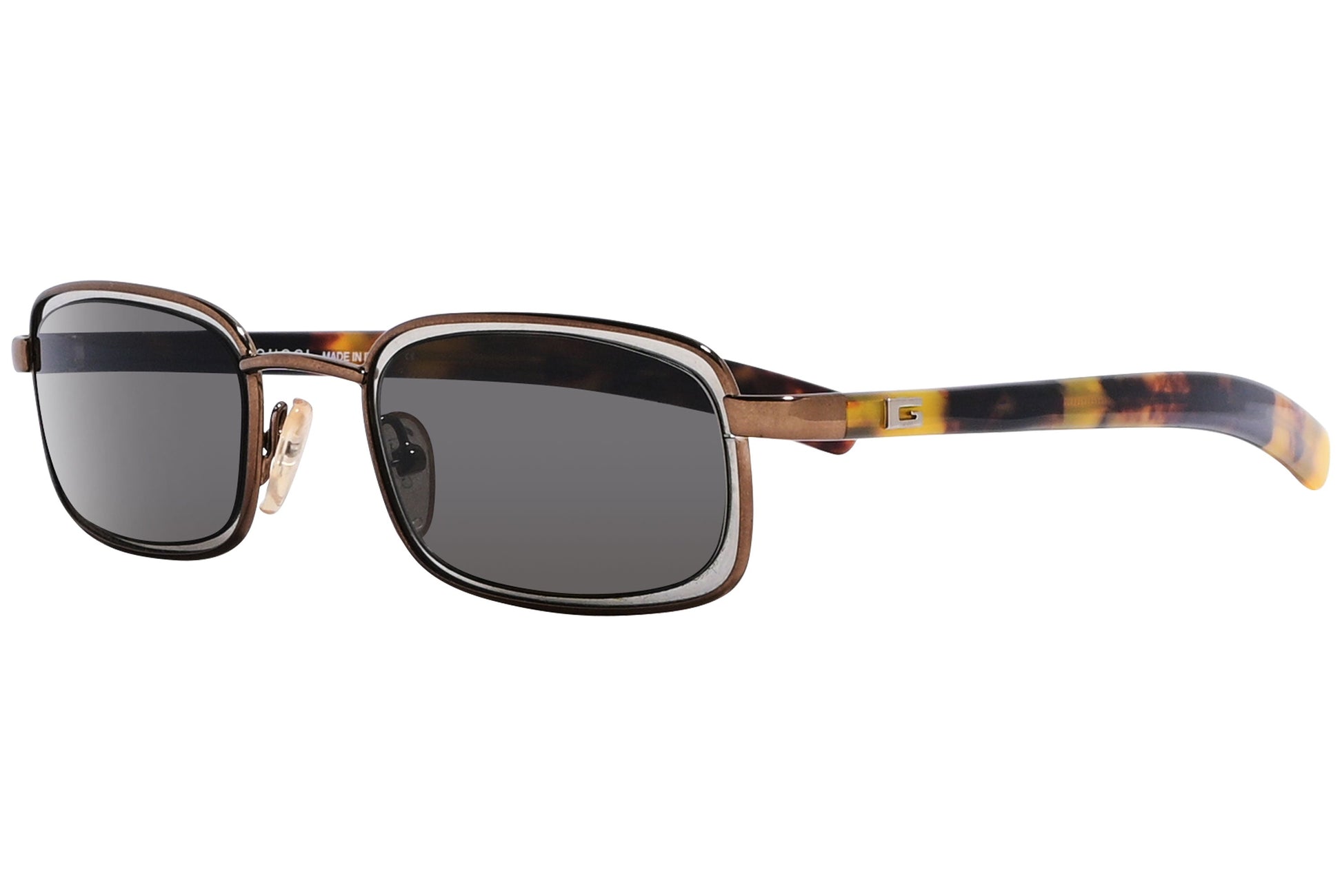 Gucci Rectangle Tortoise with Black Sunglasses Model: GG1615/S-6ZD Side View
