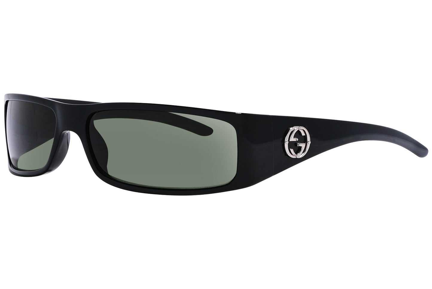 Gucci Rectangle Black Sunglasses Model: GG2516/S-584 Side View