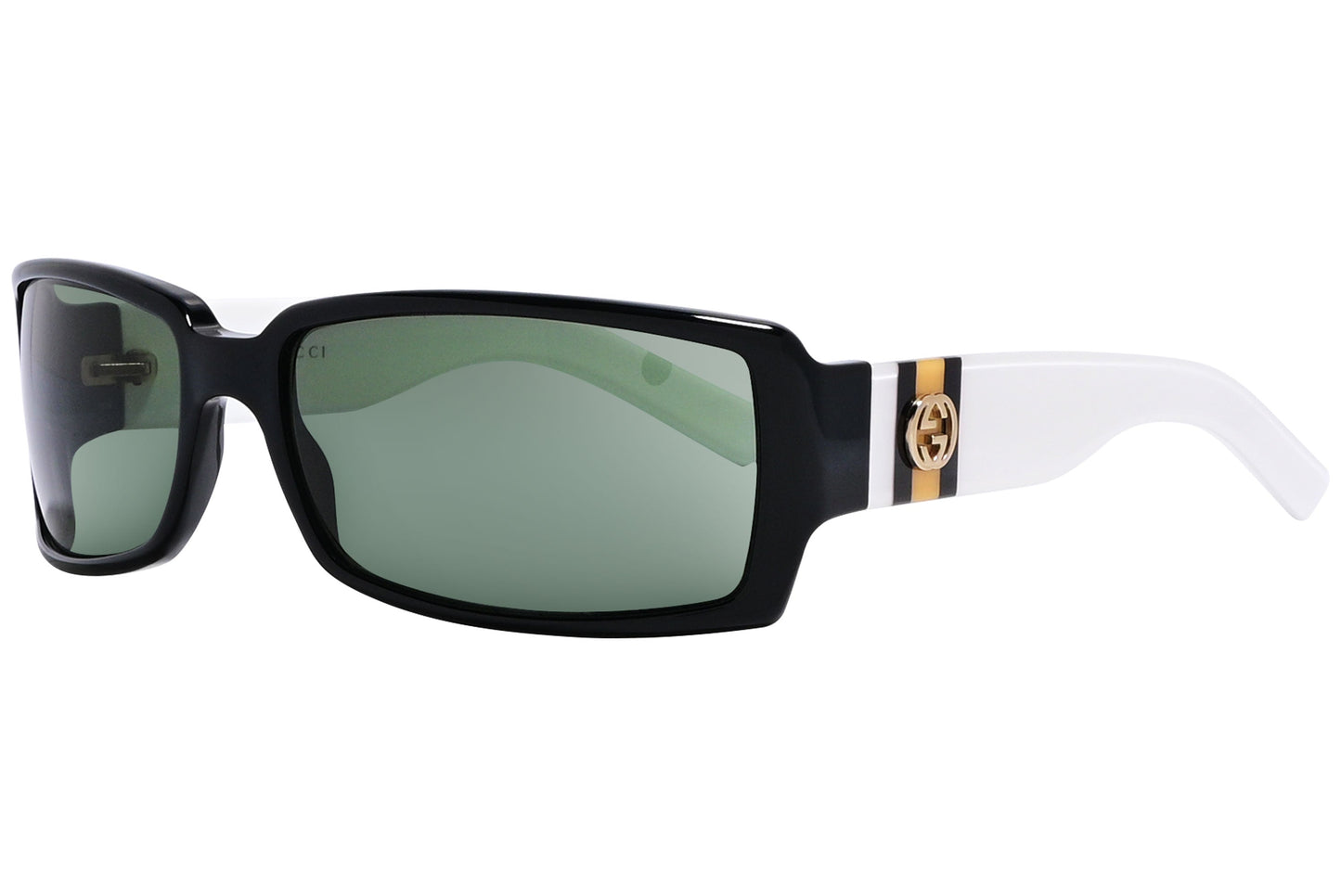 Gucci Rectangle Black With white Sunglasses Model: GG2564/S-PR8 Side View