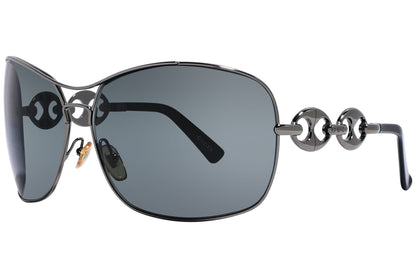 Gucci Wrap Around Black With Silver Sunglasses Model: GG2775/S-KJ1P9 Side View