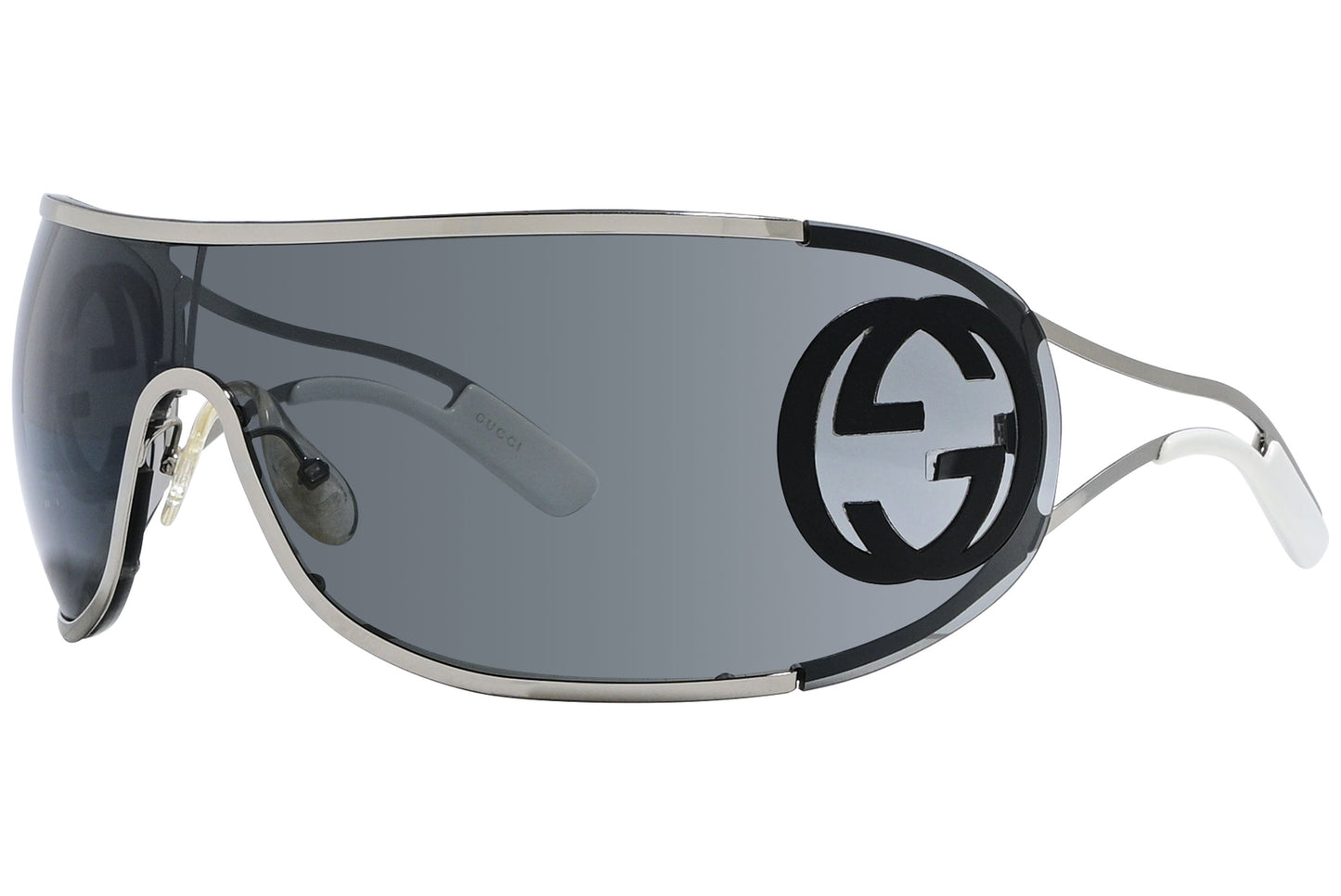 Gucci Wrap Around Silver Sunglasses Model: GG2799/S-6LBP8 Side View