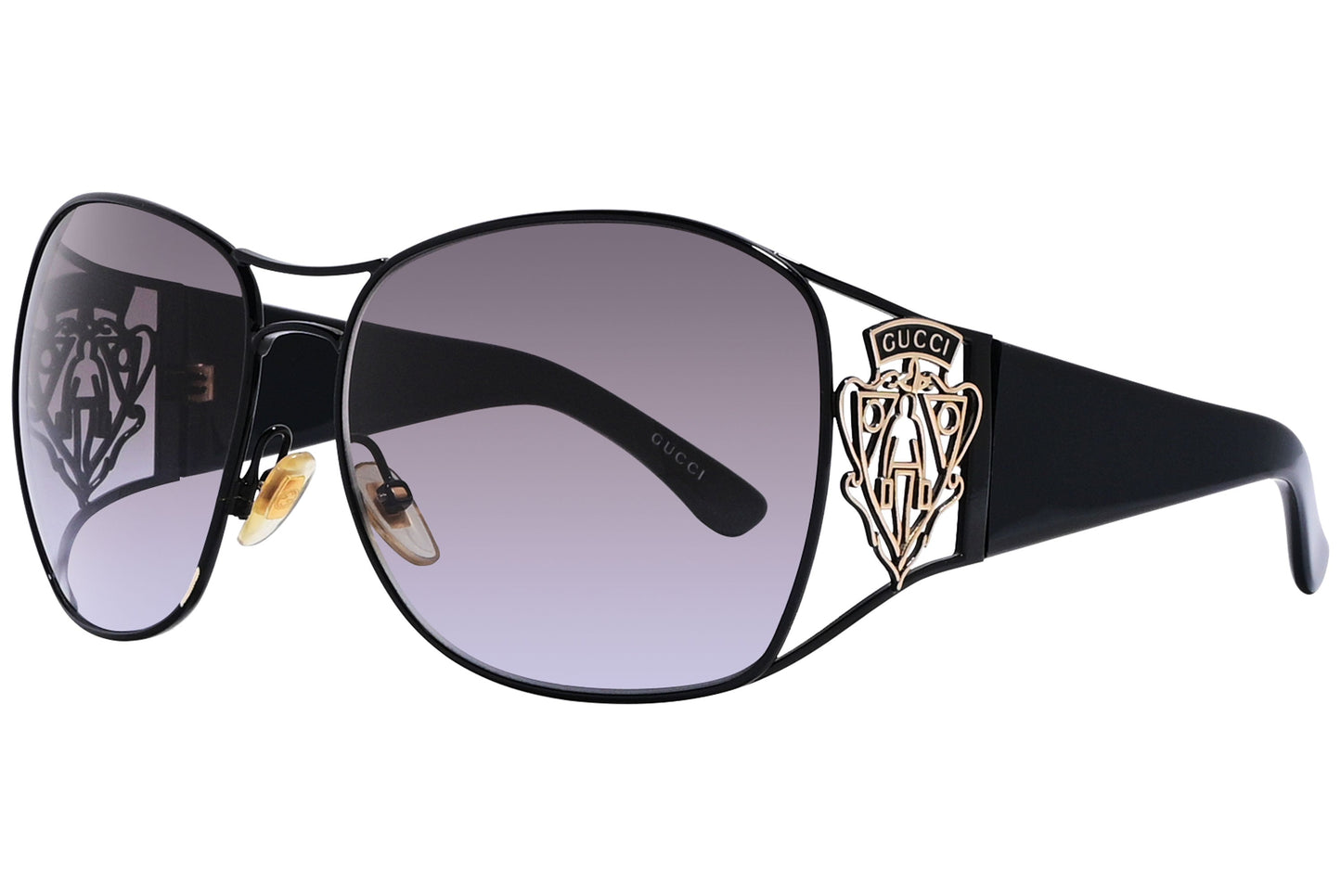 Gucci Geometric Black Sunglasses Model: GG2827/S-65ZYE Side View