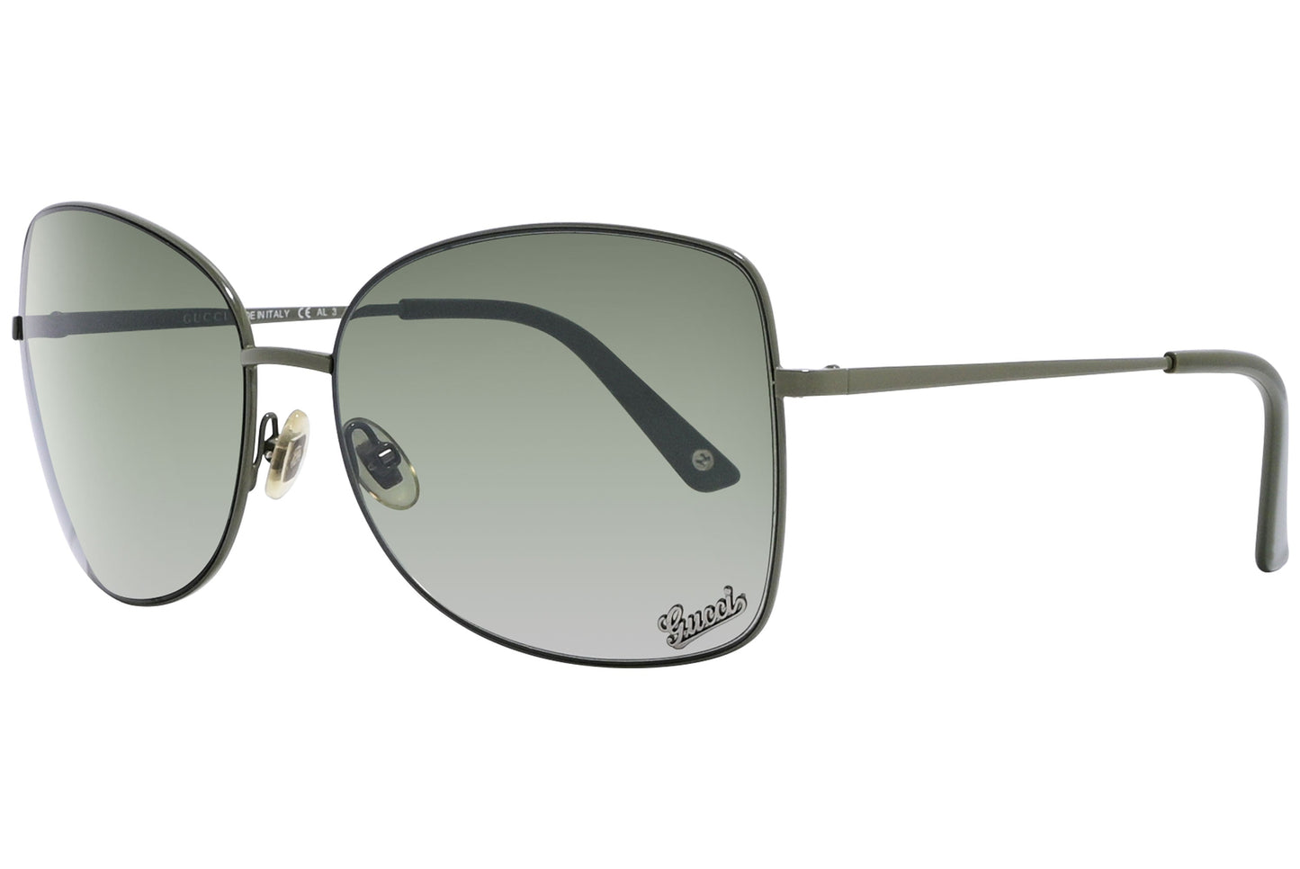 Gucci Geometric Green Sunglasses Model: GG2900/S-UZPU5 Side View
