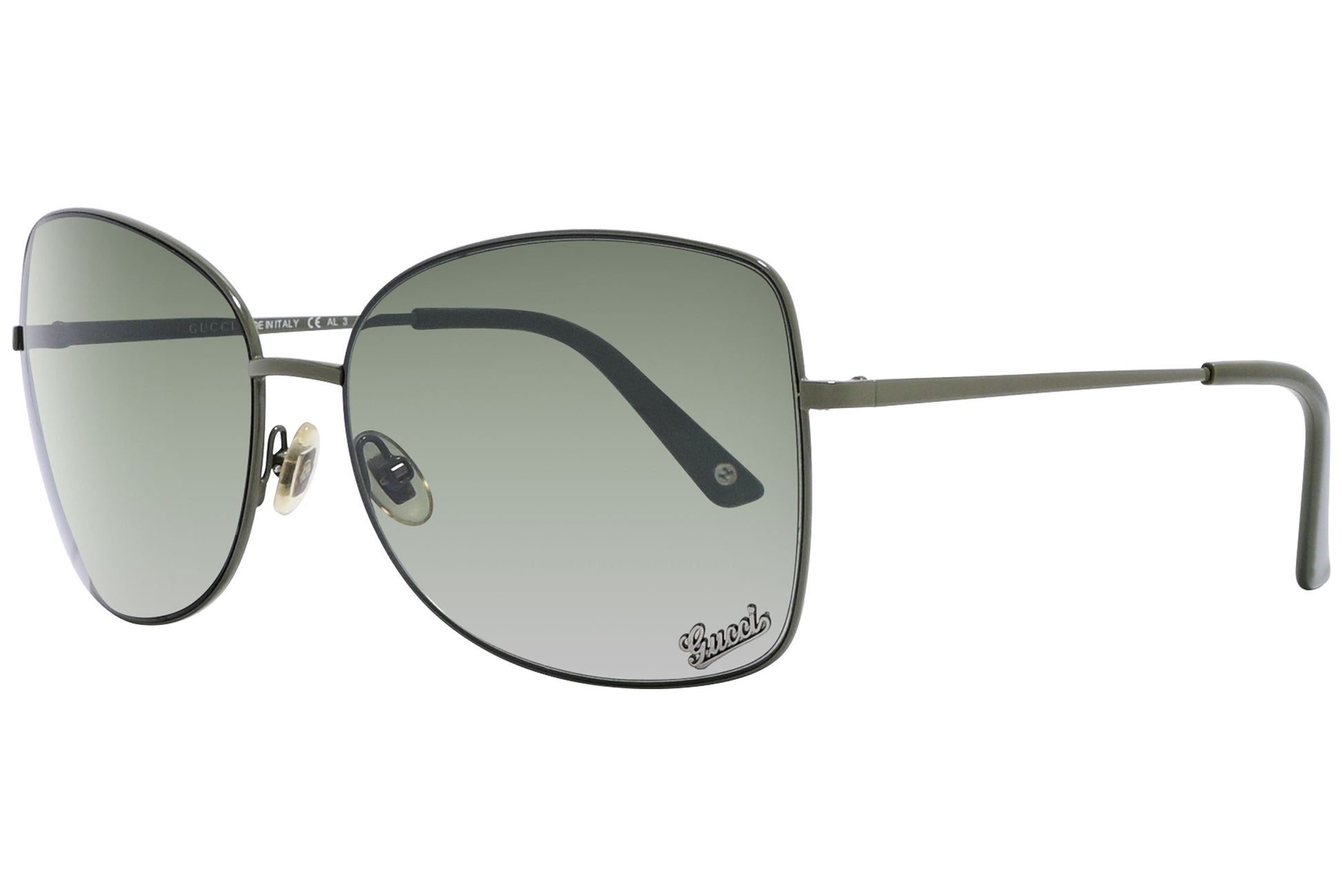 Gucci Geometric Green Sunglasses Model: GG2900/S-UZPU5 Side View
