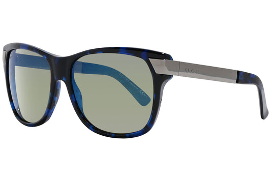 Gucci Wayfare Blue Tortoise Sunglasses Model: GG3611/S-BYQ3U Side View