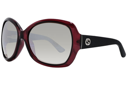 Gucci Oval Red with Black Sunglasses Model: GG3715/S-INLNQ Side View