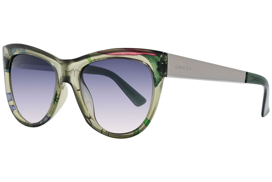 Gucci Oval Green with Black Sunglasses Model: GG3739/S-2F1I4 Side View