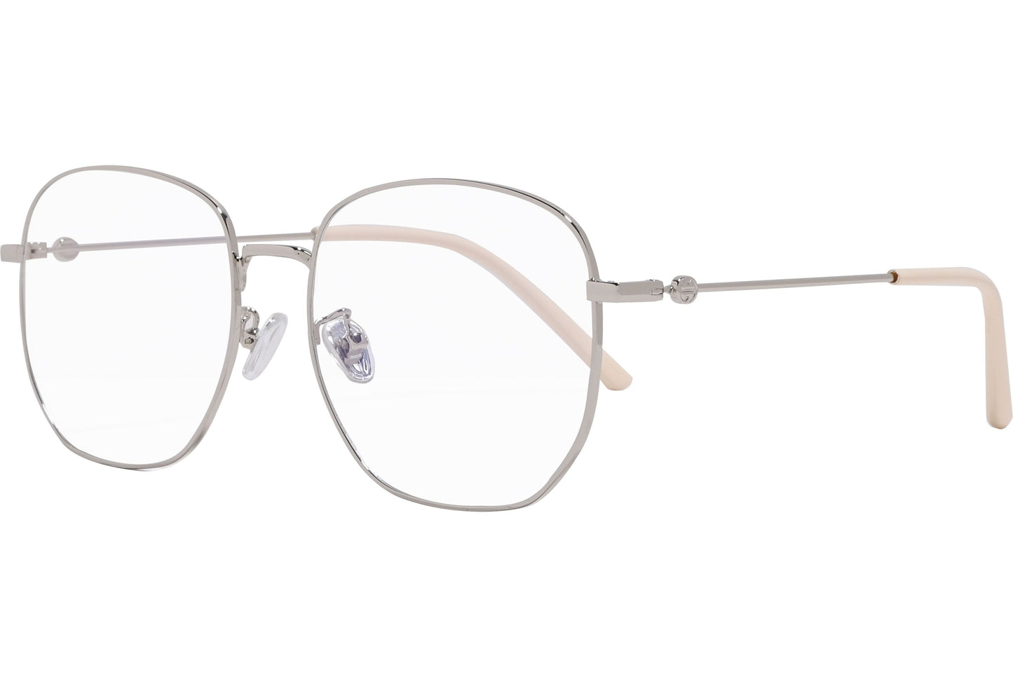 Gudao Bluecut Square Silver Eyeglasses Frame Model: 10020-SILVER