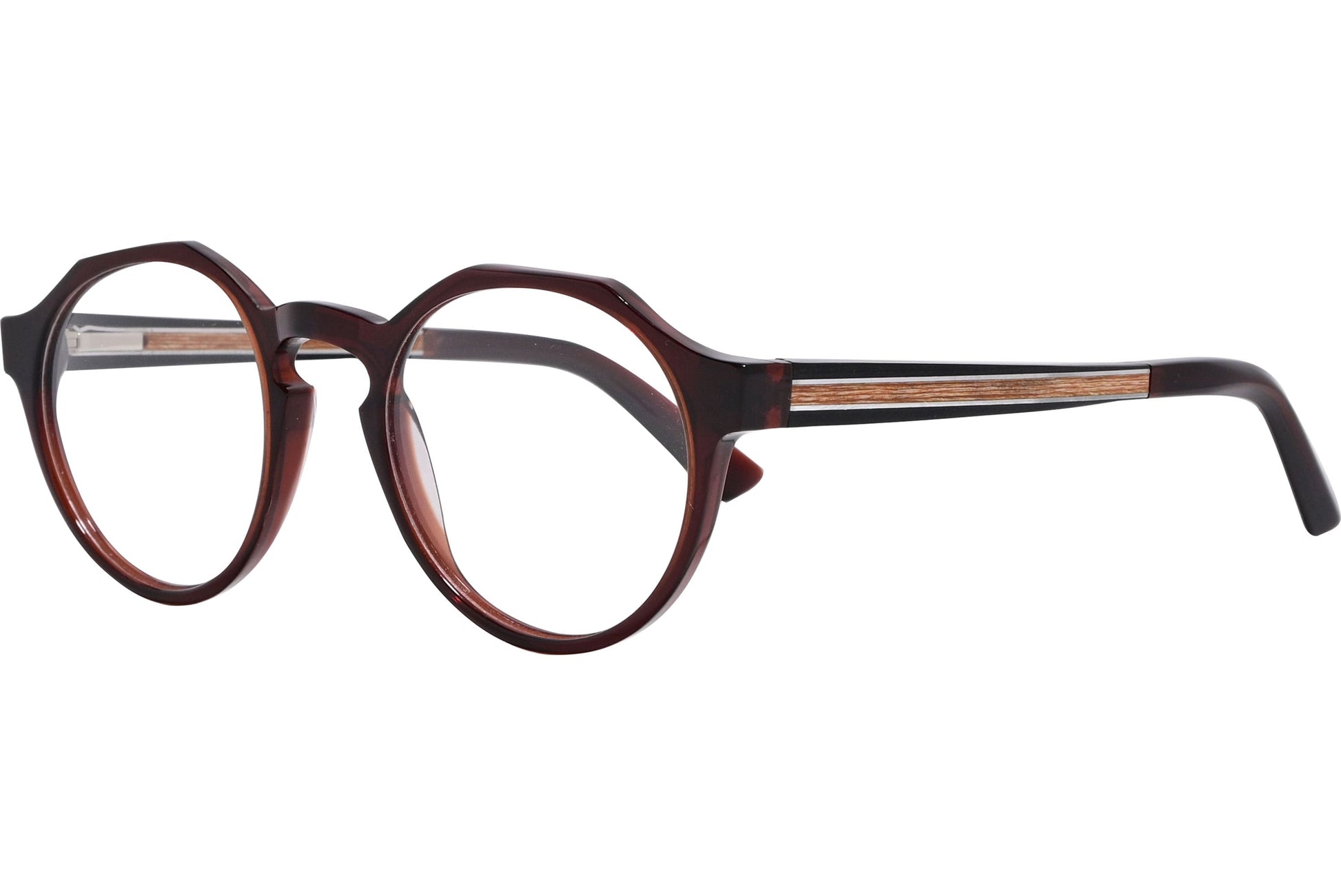 Gudao Round Red Eyeglasses Frame Model: GG1055-C2