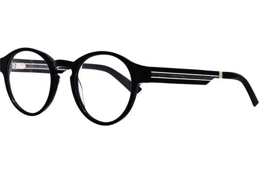 Gudao Round Black Eyeglasses Frame Model: GG1063-C1