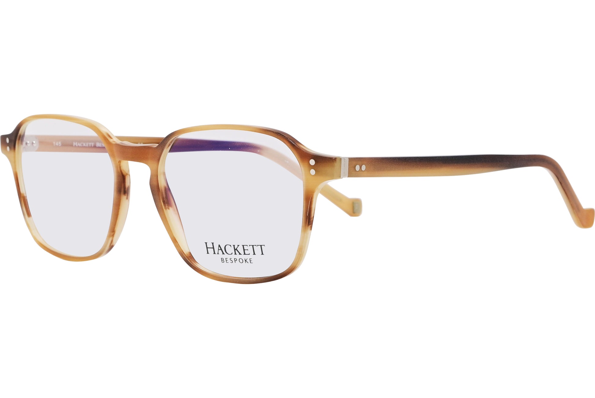 Hackett Bespoke rectangle gold eyeglasses