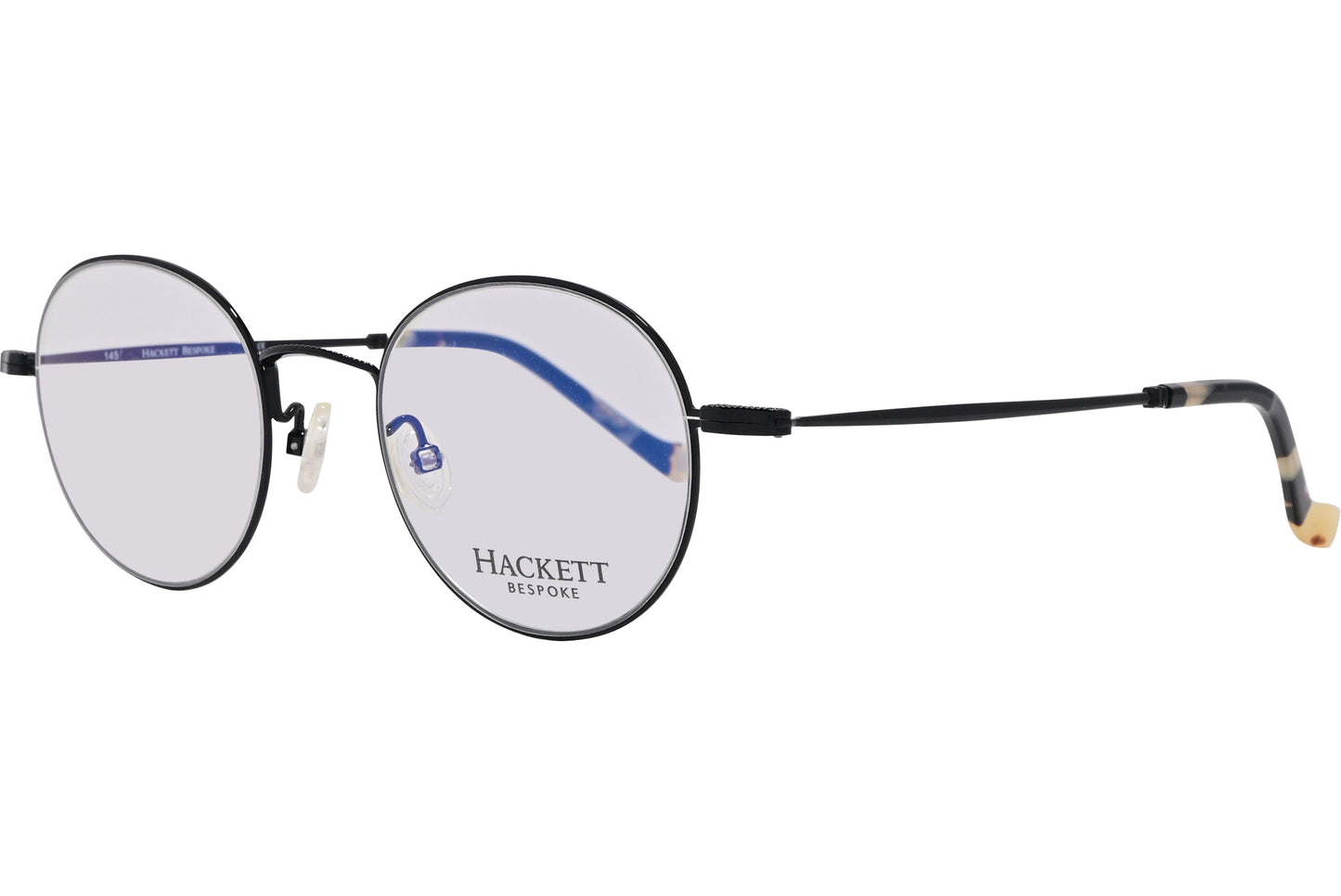 Hackett Bespoke round black eyeglasses