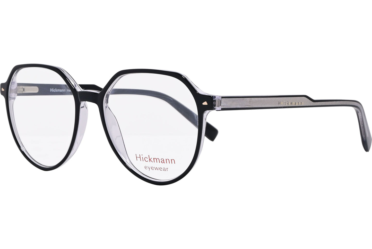 Hickmann Geometric Black Eyeglasses Frame Model: 6236-A01