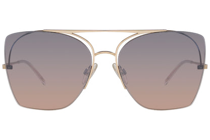 Hickmann Aviator Gold Sunglasses Model: HI3075-04D Front View