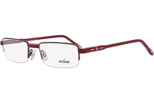 Hogan Rectangle Red Eyeglasses Frame Model: HO5013-048