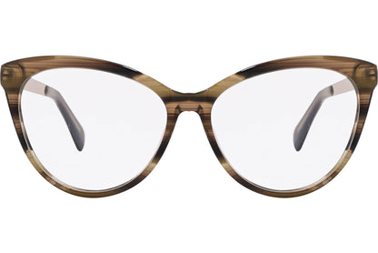 HTZO Cat-eye Brown Eyeglasses Frame Model: SBV08-C2