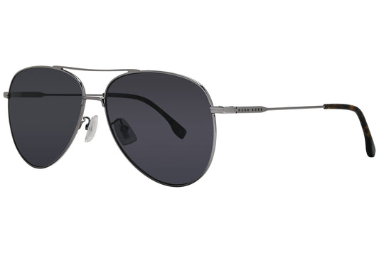 Hugo Boss Aviator Silver Sunglasses Model: BOSS1219FSK-R80-XN Side View