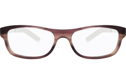 ic berlin rectangle bronze eyeglasses frame viewed from Front angle.