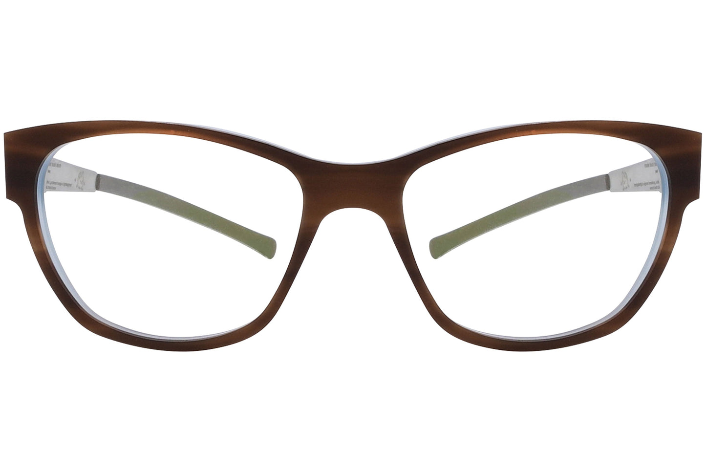 ic berlin square pearl eyeglasses frame viewed from Front angle.