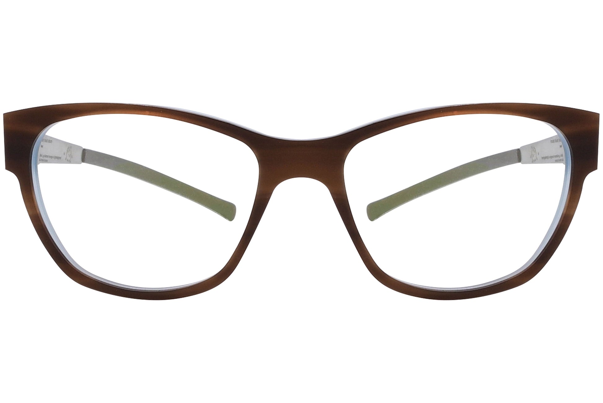 ic berlin square pearl eyeglasses frame viewed from Front angle.