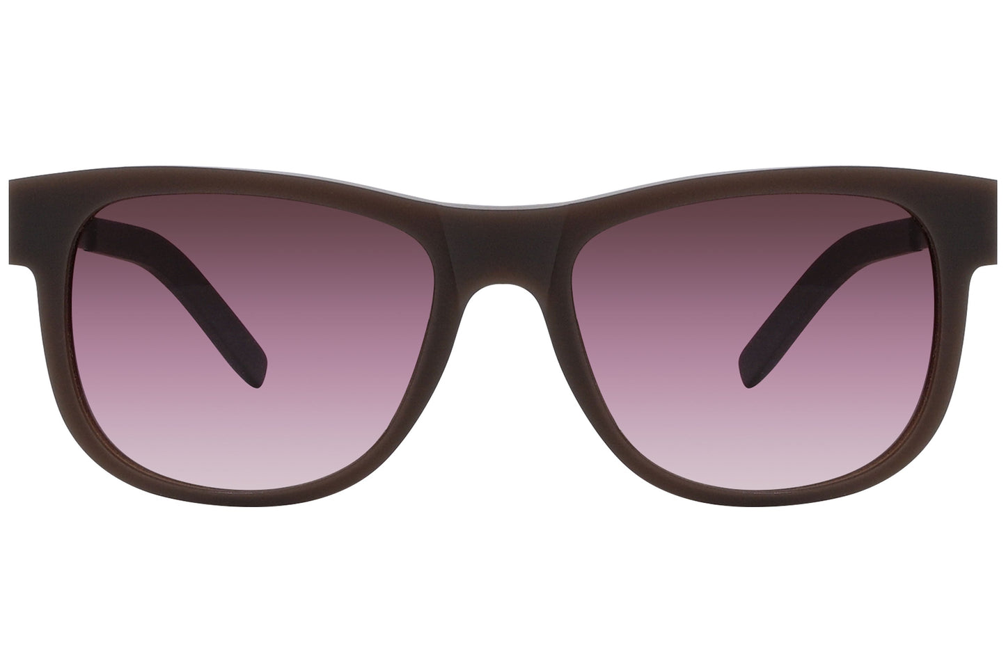 Ic Berlin Bronze Color Square Sunglasses Viewed From Front Angle.