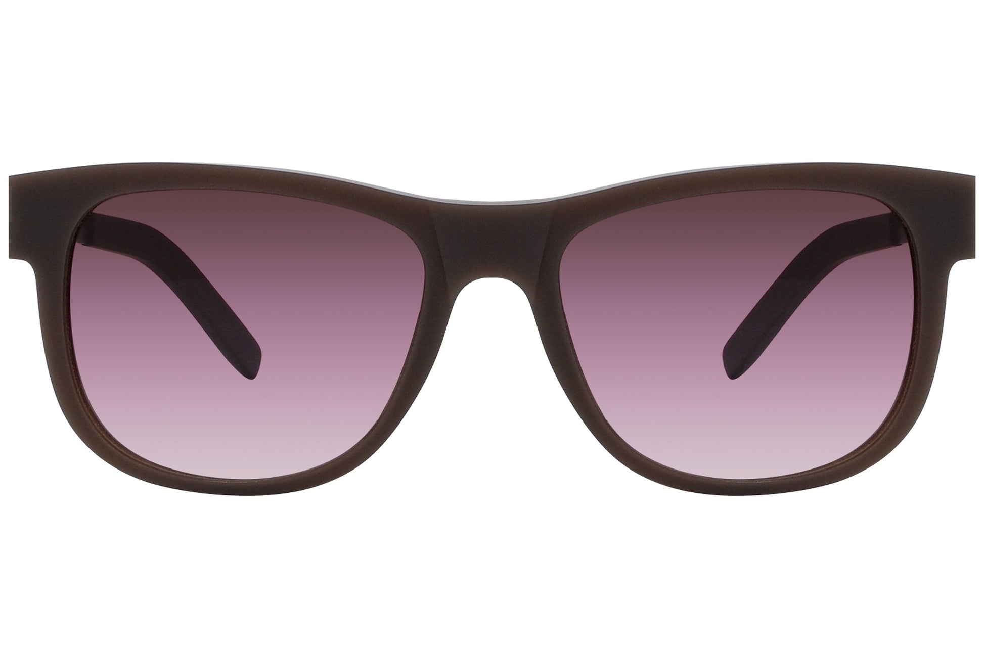 Ic Berlin Bronze Color Square Sunglasses Viewed From Front Angle.