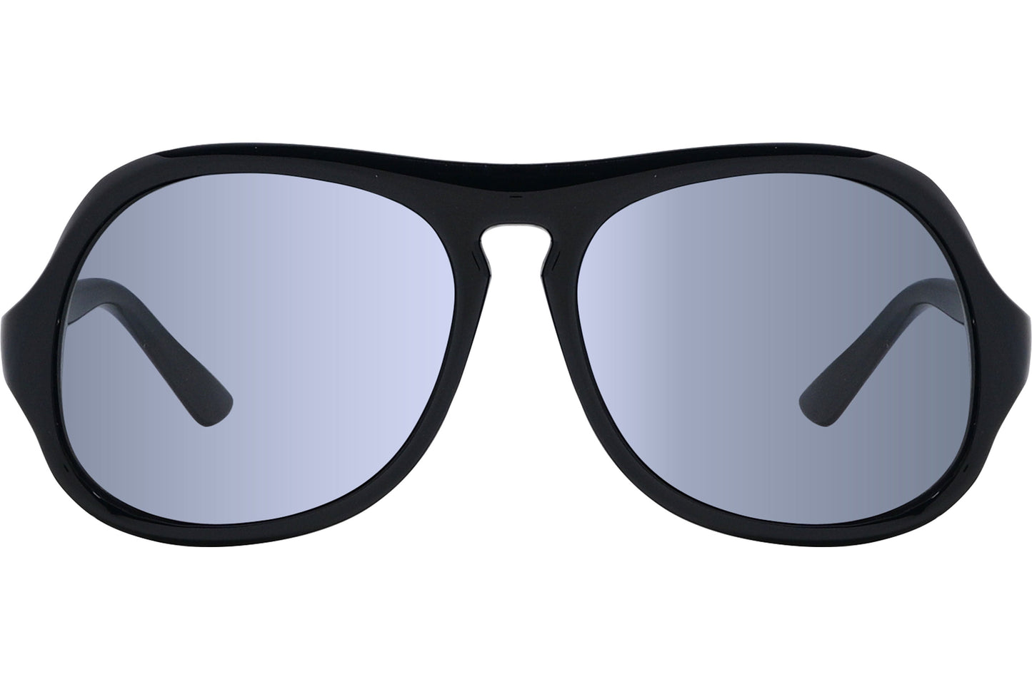 Jimmy Choo Black Color  Sunglasses Viewed From Front Angle.